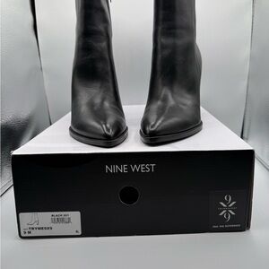 Nine West Elegant Black Heeled Boots